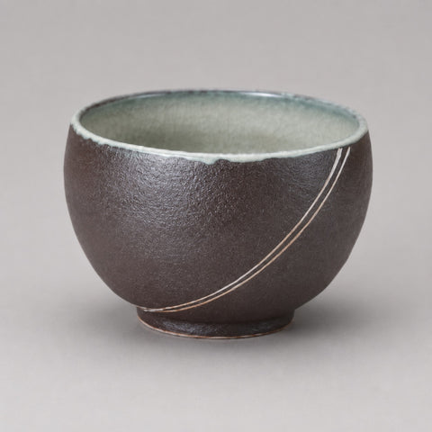 Tenmoku Meteor Slim Matcha Bowl