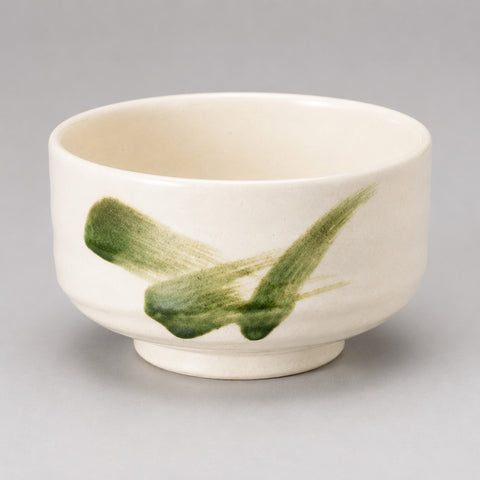 Genji Green Brush Matcha Bowl