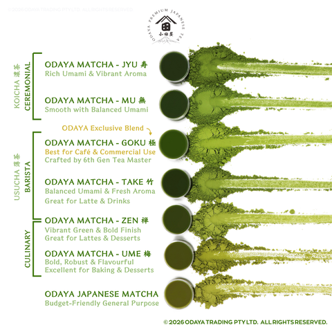 ODAYA MATCHA - GOKU 極 40g/100g/500g/1kg